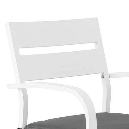 Gardeon Outdoor Bar Set Stools 3-Piece Dining Chairs Table Patio Aluminium Bistro Set.