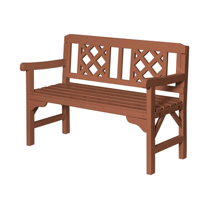Gardeon Outdoor Garden Bench Wooden Chair 2 Seat Patio Furniture Lounge Natural.