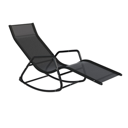 Gardeon Sun Lounge Rocking Chair Outdoor Lounger Patio Furniture Pool Garden.