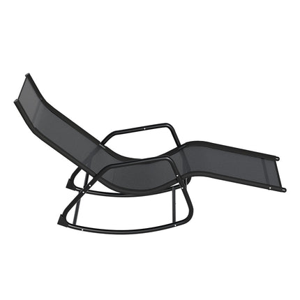 Gardeon Sun Lounge Rocking Chair Outdoor Lounger Patio Furniture Pool Garden.
