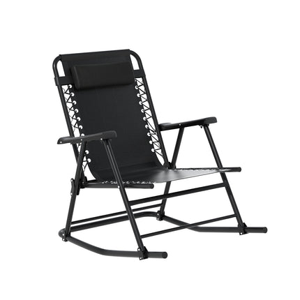 Gardeon Outdoor Rocking Chair Folding Reclining Recliner Patio Furniture Garden.
