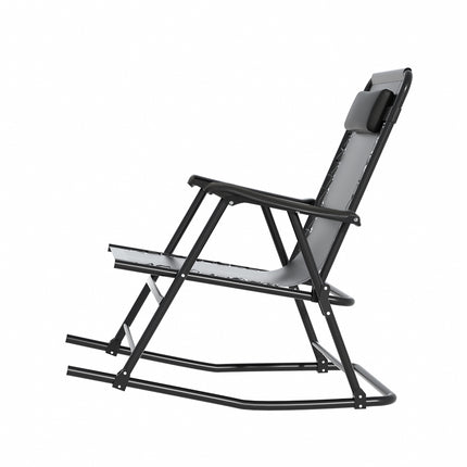 Gardeon Outdoor Rocking Chair Folding Reclining Recliner Patio Furniture Garden.