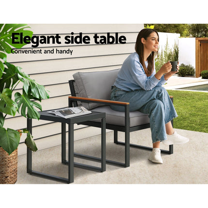 Gardeon Outdoor Storage Bench Box Wicker Garden Sheds Tools Cushion Patio Furniture Black.
