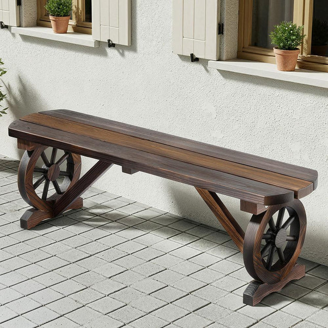 Gardeon Outdoor Garden Bench Seat Wooden Patio Furniture Wagon Dining Chair.
