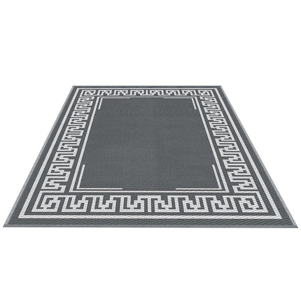 Gardeon Outdoor Rugs 152x244cm Large Carpet Reversible Area Mat PP Dual-Sided Patio Rug Greek Key.