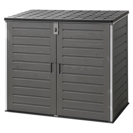 Gardeon Outdoor Storage Box 1170L Container Lockable Cabinet Tool Organizer Shed Grey.
