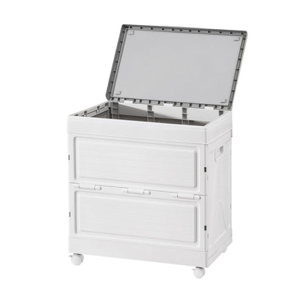 Gardeon 159L Outdoor Storage Box Stackable Cupboard Camping Organizer Wheels.