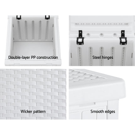 Artiss Bed Frame Double Size Mattress Base wtih Charging Ports 2 Storage Drawers.