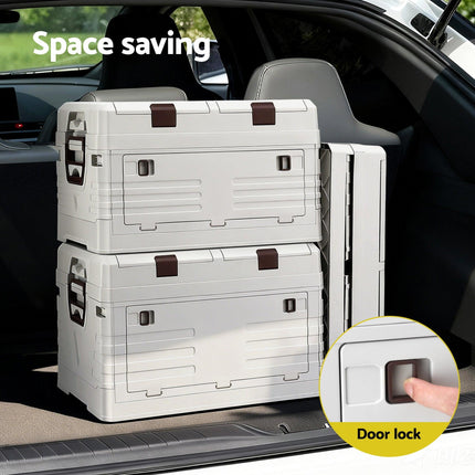 Gardeon 60L Outdoor Storage Box Foldable Camping Collapsible Bins Organizer.