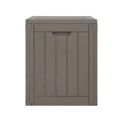 Gardeon Outdoor Storage Box 118L Container Lockable Garden Toy Tool Shed Grey.