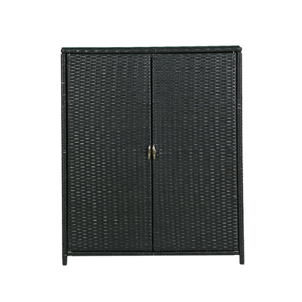 Gardeon Outdoor Storage Cabinet Box Garage Wicker Shelf Chest Garden Shed Tools.