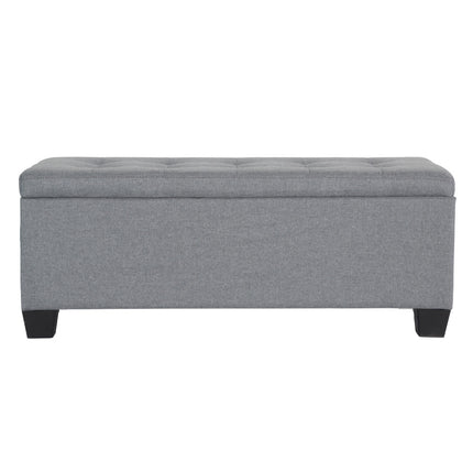 Artiss Storage Ottoman Blanket Box 97cm Linen Grey.