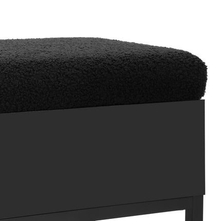 Artiss Storage Ottoman Blanket Box 110cm Boucle Shelf.