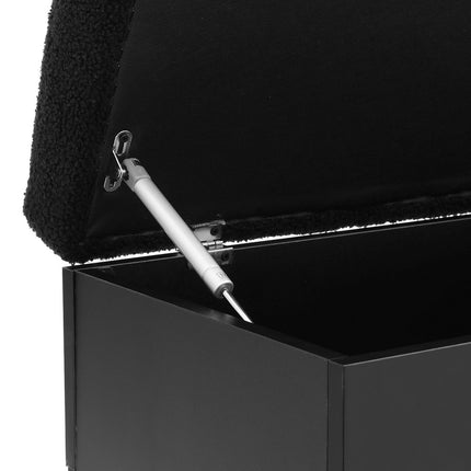 Artiss Storage Ottoman Blanket Box 110cm Boucle Shelf.