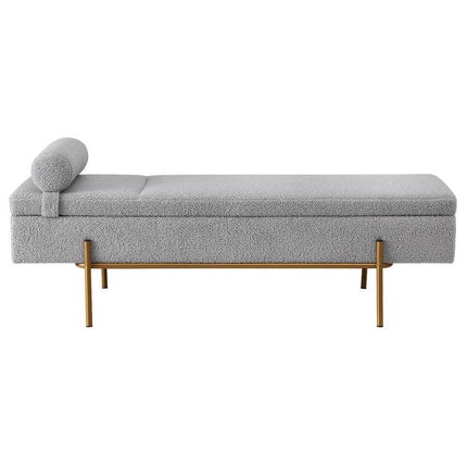 Artiss Storage Ottoman Bed 140cm Pillow Foot Stool.