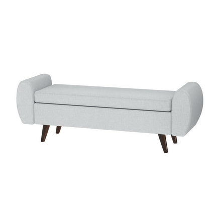 Artiss Storage Ottoman Blanket Box Armrest 140cm Grey.