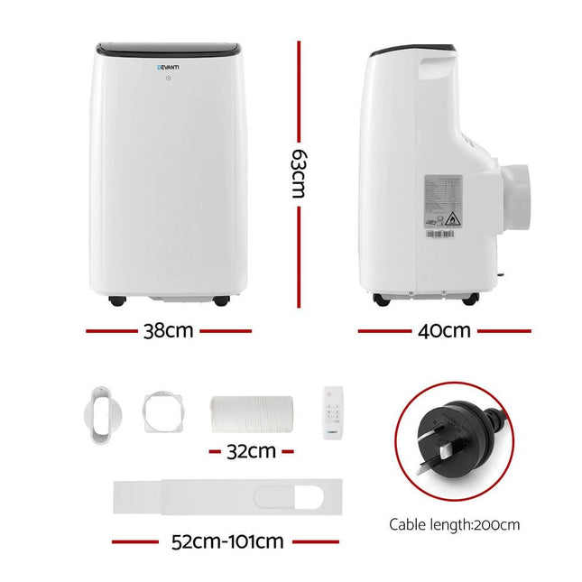 Devanti Portable Air Conditioner WiFi 7000BTU.