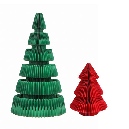 Jingle Jollys 47cm&111cm Christmas Tree Decoration Foldable Xmas Paper Tree