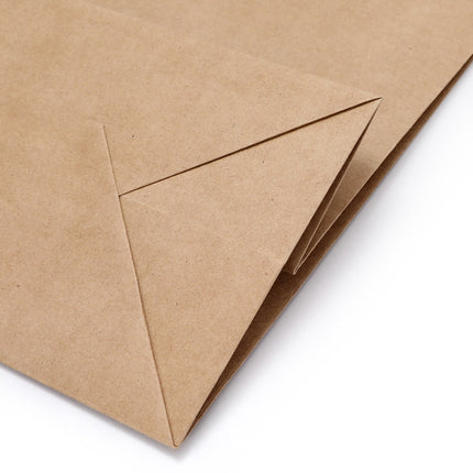 50pcs Bulk Kraft Paper Bags Pack Brown Shopping Retail Gift Bags Reusable Brown.