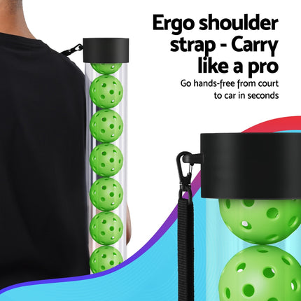 Everfit 12PC Pickleball Collector Set Multi-Ball Retriever Portable Storage Adjustable Strap.