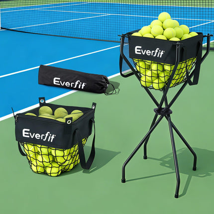 Everfit Portable Ball Cart Foldable Pickleball Tennis Baseball Softball.