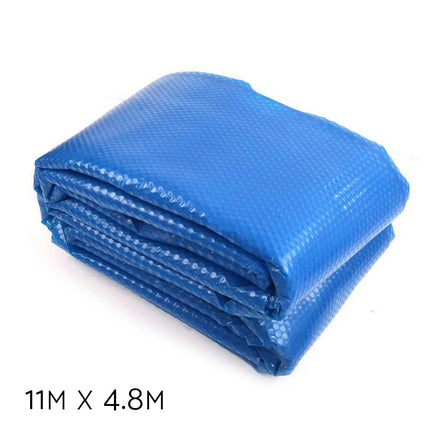 Aqua Buddy Pool Cover 500 Micron 11x4.8m Swimming Pool Solar Blanket Blue.