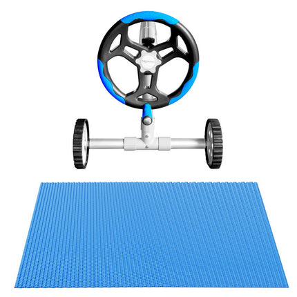 Aqua Buddy Pool Cover 600 Micron 6.5x3m w/ Roller 4m Swimming Pools Solar Blanket.