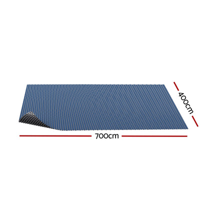 Aqua Buddy Pool Cover 600 Micron 7x4m Swimming Pool Solar Blanket Blue Black.