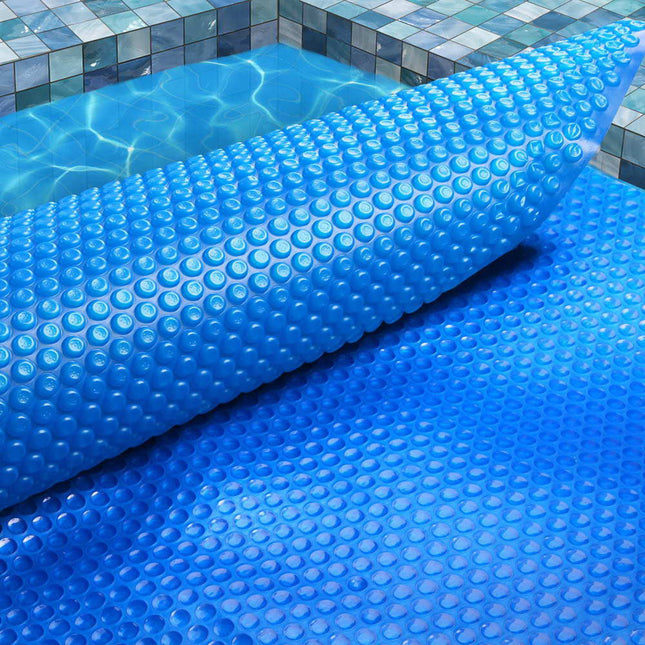 Aquabuddy Pool Cover 500 Micron 8x4.2m Swimming Pool Solar Blanket Blue.