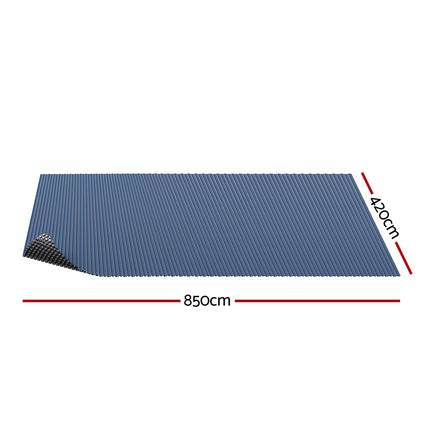 Aqua Buddy Pool Cover 600 Micron 8.5x4.2m Swimming Pool Solar Blanket Blue Black.