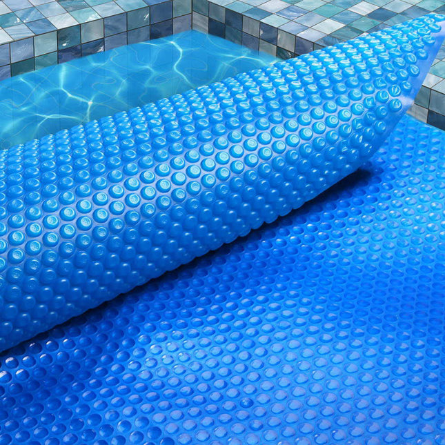 Aquabuddy Pool Cover 500 Micron 9.5x5m Swimming Pool Solar Blanket Blue.