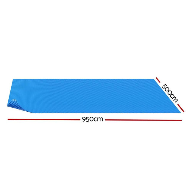 Aqua Buddy Pool Cover 600 Micron Bubble Heat Solar Blanket Shed Blue 9.5x5m.