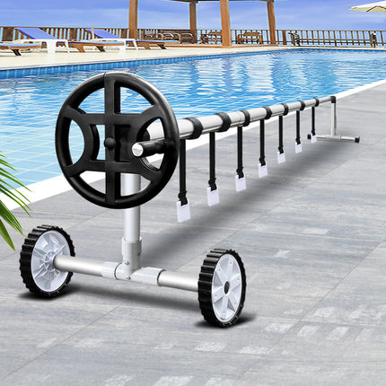 Aquabuddy Pool Cover Roller 4m Adjustable Swimming Pool Solar Blanket Reel.