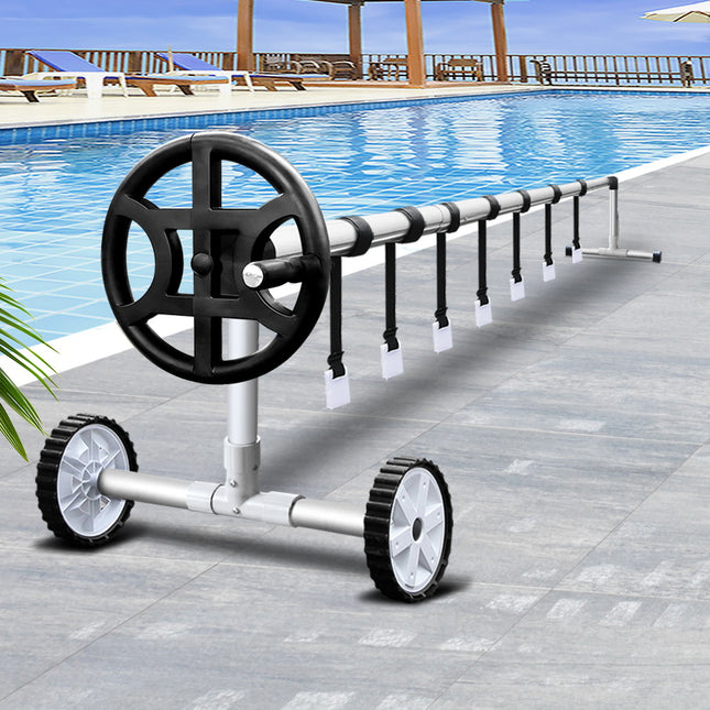 Aquabuddy Pool Cover Roller 4m Adjustable Swimming Pool Solar Blanket Reel.