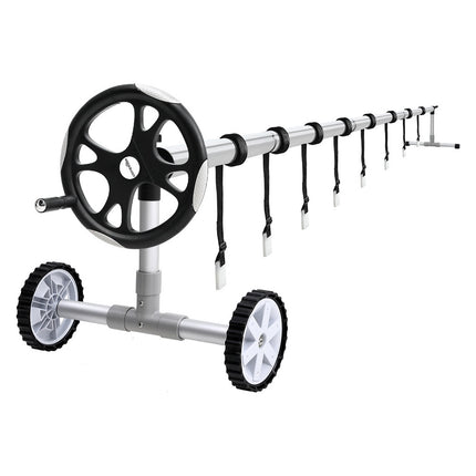 Aqua Buddy Pool Cover Roller 6.55m Adjustable Swimming Pool Solar Blanket Reel.