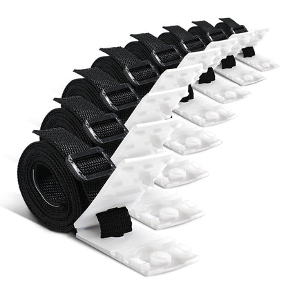 Aquabuddy Pool Cover Roller Attachment Swimming Pool Reel Straps Kit 8PCS.