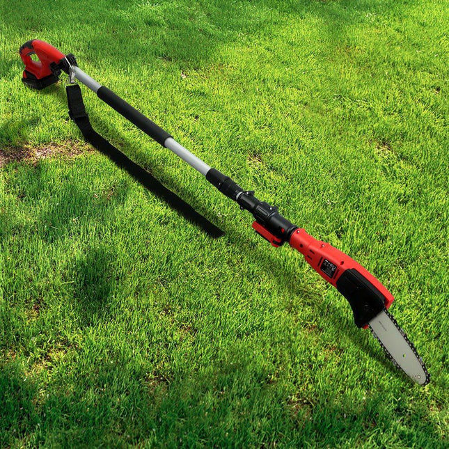 Giantz Chainsaw Cordless Pole Chain Saw 20V 8inch Pruner Battery 2.7m Long Reach.