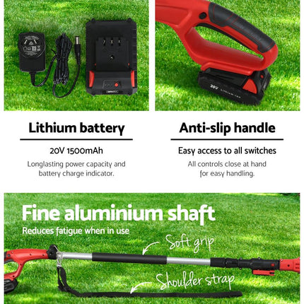 Giantz Chainsaw Cordless Pole Chain Saw 20V 8inch Pruner Battery 2.7m Long Reach.