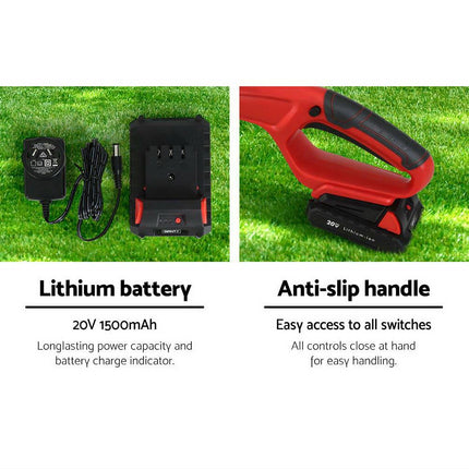 Giantz Chainsaw Trimmer Cordless Pole Chain Saw 20V 8inch Battery 2.7m Reach.