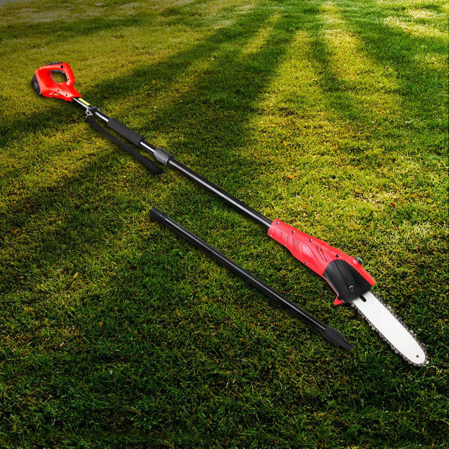 Giantz Chainsaw Cordless Pole Chain Saw 20V 8in Pruner 2.7m Long Reach Battery.