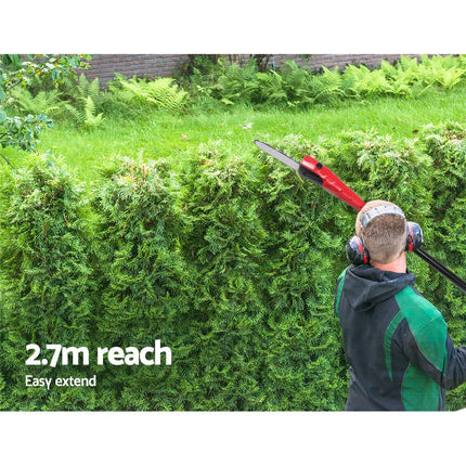 Giantz Chainsaw Cordless Pole Chain Saw 20V 8in Pruner 2.7m Long Reach Battery.