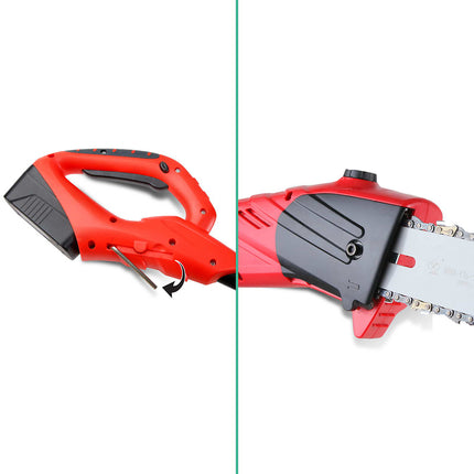 Giantz Chainsaw Cordless Pole Chain Saw 20V 8in Pruner 2.7m Long Reach Battery.