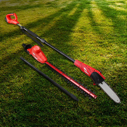 Giantz Chainsaw Trimmer Cordless Pole Chain Saw 8in 20V Battery 2.7m Reach.
