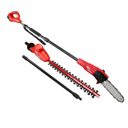 Giantz Chainsaw Trimmer Cordless Pole Chain Saw 8in 20V Battery 2.7m Reach.