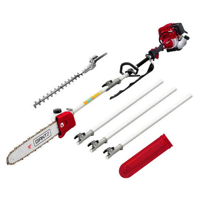 Giantz 31cc Pole Chainsaw 4 Stroke Petrol Tree Pruner Saw 12 Inch Bar Long Reach.