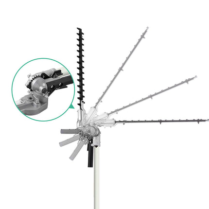 Giantz Pole Chainsaw 2 Stroke Petrol Tree Pruner Long Reach Saw 12 Inch Bar 9 In 1.