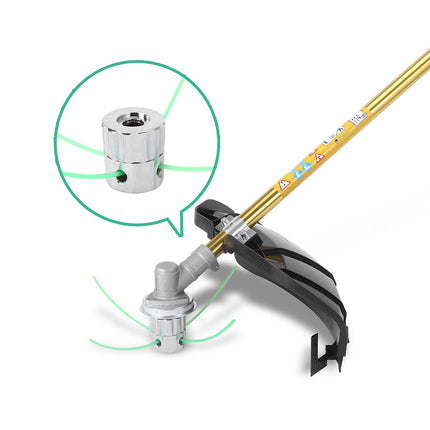 Giantz Pole Chainsaw 2 Stroke Petrol Tree Pruner Long Reach Saw 12 Inch Bar 9 In 1.