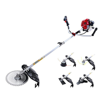 Giantz Pole Chainsaw Petrol Hedge Trimmer Tree Pruner 5 In 1.