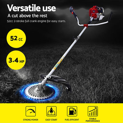 Giantz Pole Chainsaw Petrol Hedge Trimmer Tree Pruner 5 In 1.