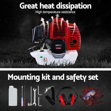 Giantz Pole Chainsaw Petrol Hedge Trimmer Tree Pruner 5 In 1.
